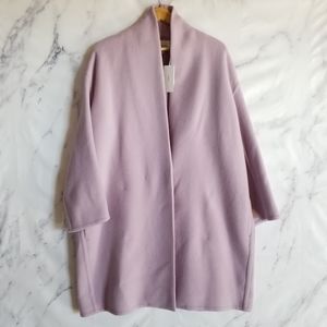 VINCE Lilac Single Button Long Coat